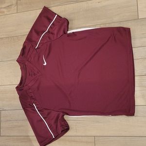 Nike Dri-Fit Maroon Jersey Shirt Boys Size Medium